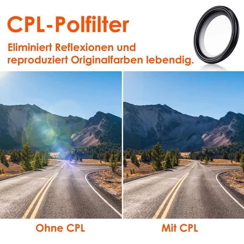 VANTRUE Circular Polarizing Filter (CPL) for N5/N4 Pro/S1 Pro/E1/E1 LITE/E2/E3