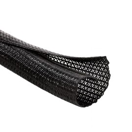 MGI SpeedWare Funda Trenzada de Manga Dividida para Cables para Arnés Automotriz de Alta Temperatura y Gestión de Cables Domésticos 10 pies (1/8")