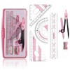 Maths Set | 8Pcs Compass Maths Protractor and Compass Set