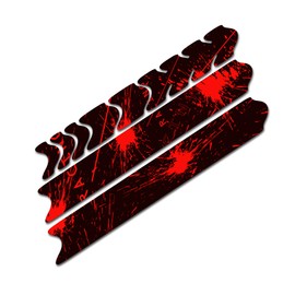 AlphaShield Bicycle Frame Protector, Chain Stays Protection Film Sticker, Frame Protection, Carbon, MTB, BMX Paint Protection Film, R161 (02 Racing Neon Red)