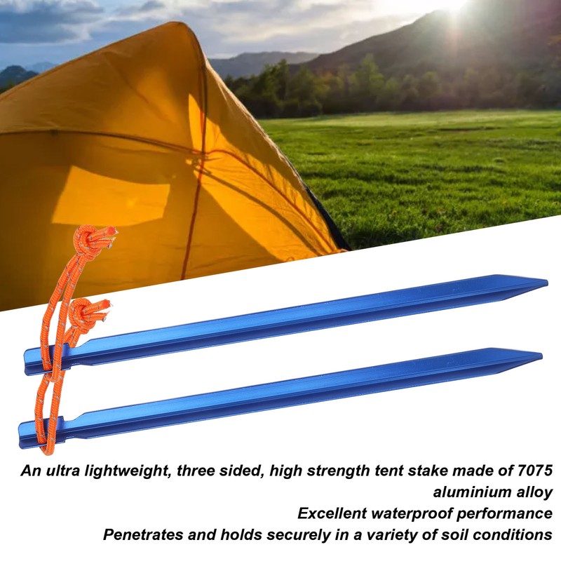 20pcs Tent Stakes V Shape Heavy Duty Tent Peg with