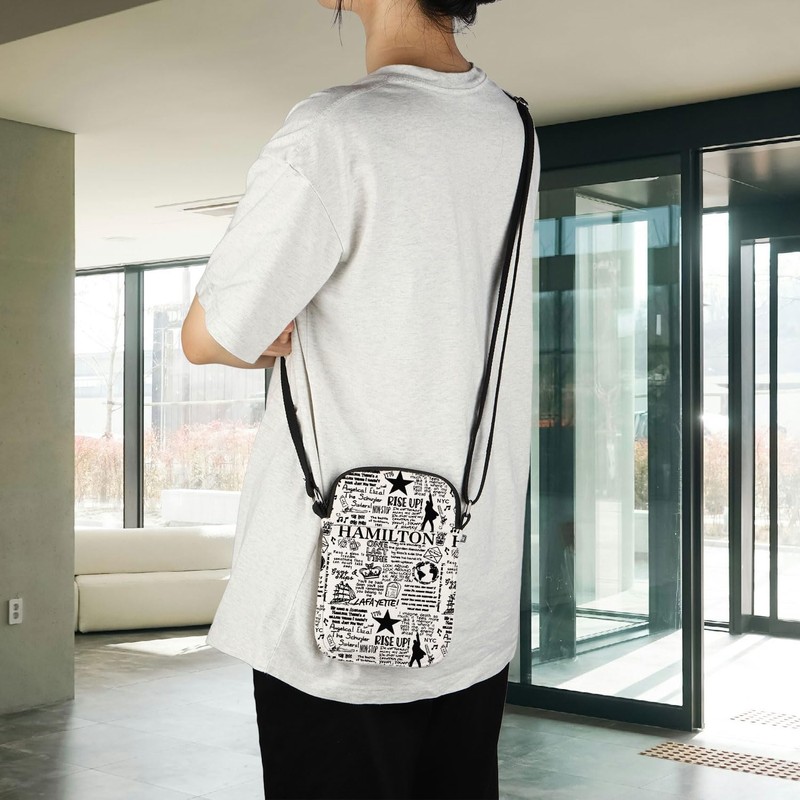 POFULL Hamilton Musical Crossbody Bag Musical Merchandise Broadway Fan Gift