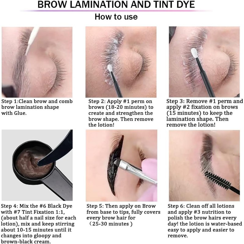 Kit de levantamiento pesta as y cejas Set permanente semipermanente
