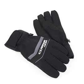 CLAM IceArmor Edge - Guantes de Pesca para Exteriores de Invierno, aislados, Impermeables, Reflectantes, con puño de Velcro Ajustable, Talla XL