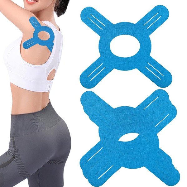 CAVLA 12pcs Precut Kinesiology Tape for Knees,Breathable Precut Sports Athletic