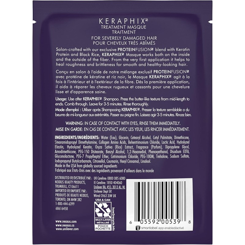 Nexxus Keraphix Masque for Damaged Hair, Pack of 20