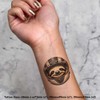 4 x 'Sloth Racing Driver' Temporary Tattoos - Water Resistant,