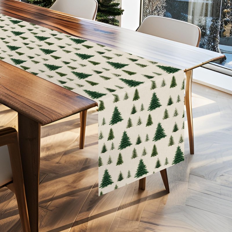 Tian Zhun Christmas Table Runner Christmas Tree Table Runners Xmas