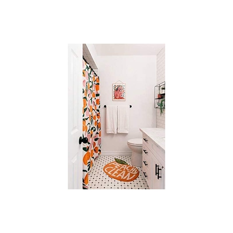 SingleWave Peach Bathroom Rug
