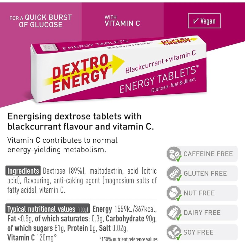 Dextro Multipack, 2 Packs Orange & 2 Packs Blackcurrant, 56