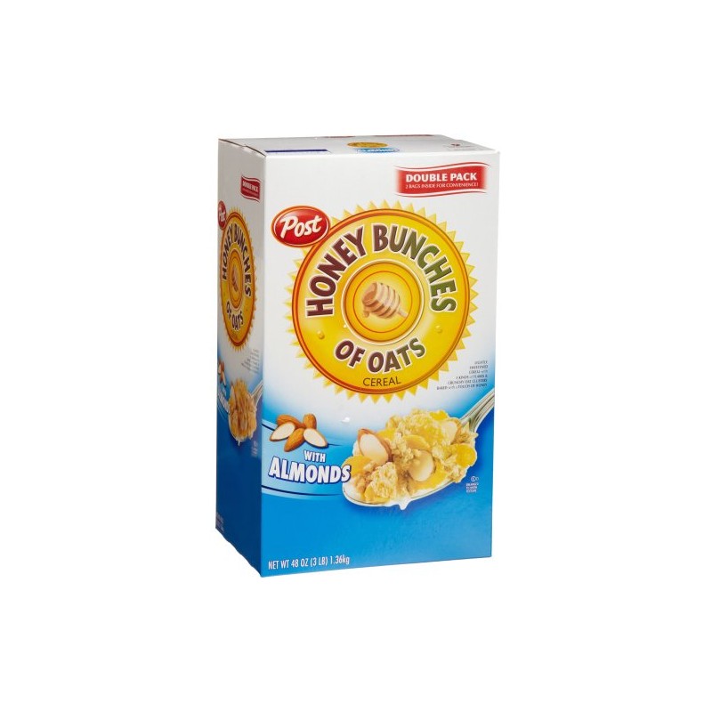 Honey Bunches of Oats with Almonds Cereal, 48-Ounce Boxes (Pack
