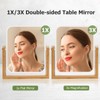 LFOYOU LFOYOU Vanity Mirror Makeup Mirror with Stand, 1X/3X Magnification