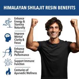Siba Pure Himalayan Shilajit Resin for Men & Women - Triple Purified with 85+ Trace Minerals & 70% Fulvic Acid for Daily Use - Pure Shilajit for Natural Energy, Stamina & Nutrient Absorption - 250mg