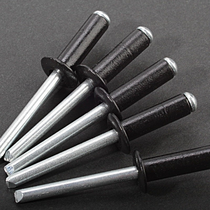 Linkup 120pcs pack 4.8mm x 18mm Black pop blind Rivets,