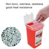 Razors Blades Disposal Case, Large Capacity Red Razor Blade Bank