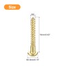 sourcing map Wood Screws M2 x 16mm Slotted Round Head