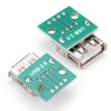 Female USB Breakout Board USB to DIP 2.54 mm Pitch