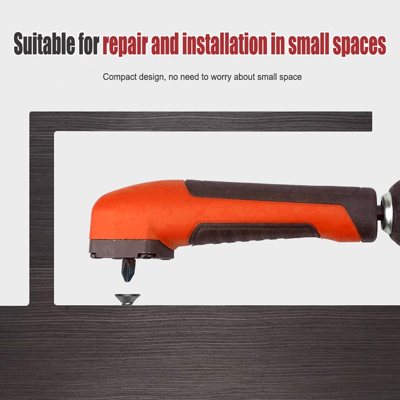 Right Angle Drill Adapter Hex Interface Electric Screwdriver Corner Attachment