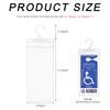 JUSTTOP Handicap Parking Placard Holder, 11.6"×5" Ultra Transparent PVC Disabled