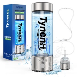 Glass Hydrogen Water Bottle 450ml for Water,Hydrogen Water Bottle Generator,Hydrogen Water Machine with SPE PEM Technology Water Ionizer for Daily Drinking