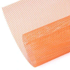 AggAuto Universal 40"x13" Car Grill Mesh - Aluminum Alloy Automotive Grille Insert Bumper Rhombic Hole 6x12mm, One of the Most Multifunctional Shape Grids Orange