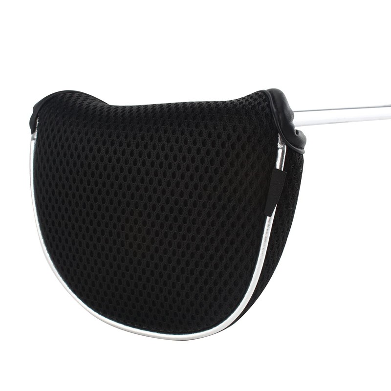 Andux Golf Putter Cover Half Round Mesh Putter Head Cover