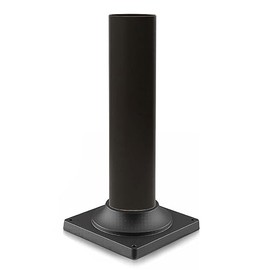 KastLite Stub Post with Pier Mount Adapter, 6 Inches Tall - Powder Coated & Non-Corrosive Aluminum - Durable, Rust-Proof Design - Fits Standard 3" Post Top Fixtures - Easy Install - Black