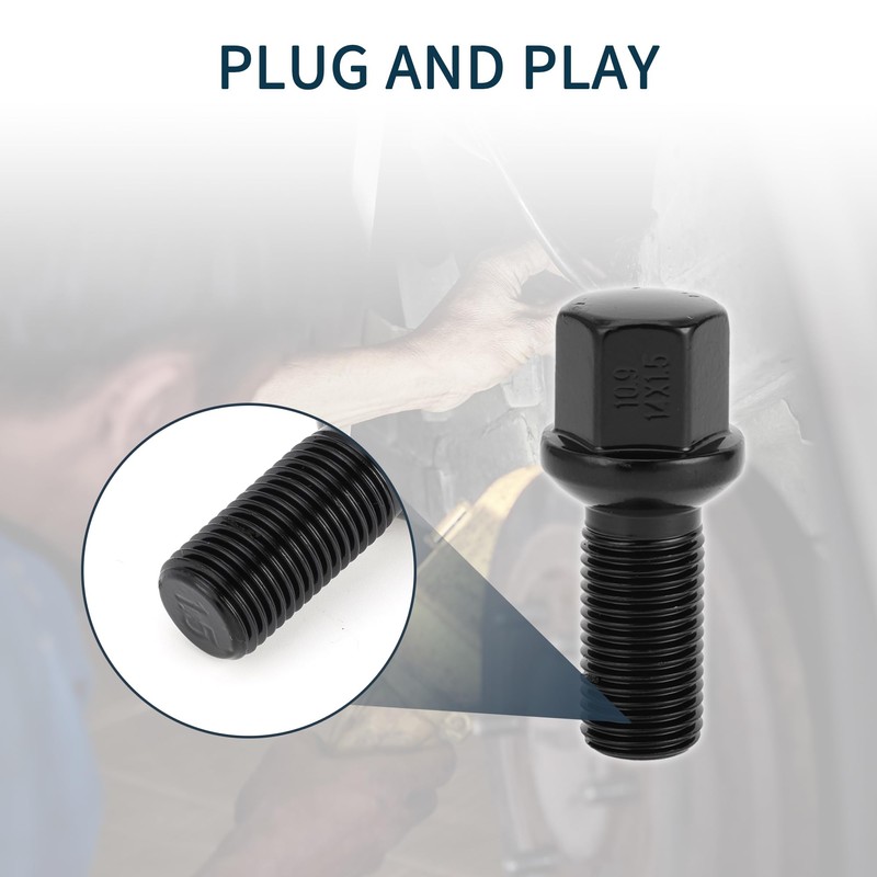 TUCKBOLD M14x1.5mm Ball Seat Wheel Lug Bolt for Volkswagen 19mm