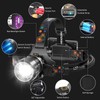 Headlamp Rechargeable,Super Bright Led Head Lamp With Motion Sensor,10 Modes,125°Adjustable