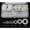 Wolfride 520 Pcs Nylon Washers, Flat Washers, Sealed Washers, M2,