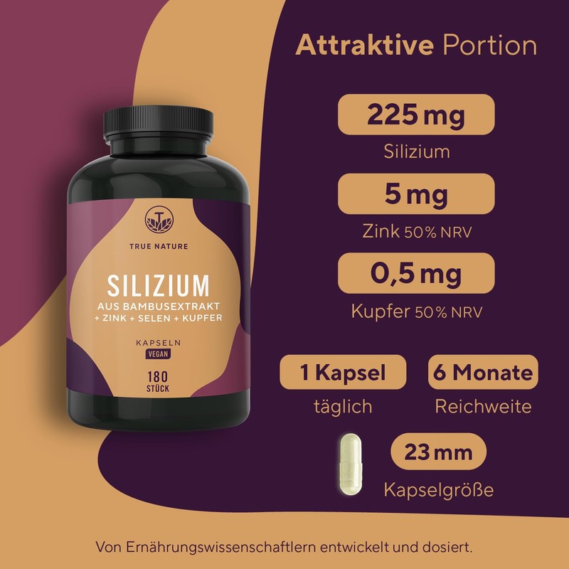 Silicon – 180 Capsules TRUE NATURE