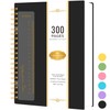 NIRMIRO Spiral Notebook B5, 300 Pages Wirebound Notepad Hardback, Black