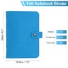 PATIKIL A5 Felt Binder, 6 Ring Soft Cover Refillable Notebook