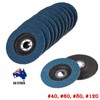 10PCS 5'' 125MM Angle Grinder Flap Sanding Disc 40 60