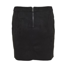 ONLY Female Faux Leather Skirt (Onljulie Fauxsuede Bonded Skirt Otw Noos) - Black (Black Black), size: 38