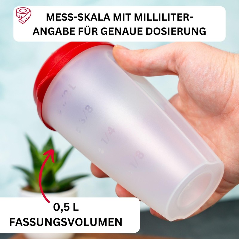 Westmark Plastic Dressing Shaker and Shaker Cup, 0,5 L