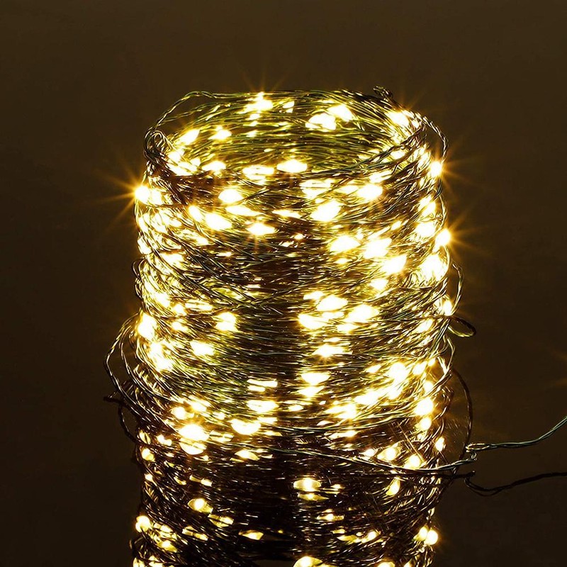 Copper Wire String Lights 23 Meter 200 LED Garden Lights