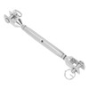 2PCS M8 Thread Stainless Steel Turnbuckle Wire Rope Tensioner Marine