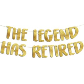 EPCDBBRT 1 Piece Retirement Party Banner, Glitter Banner, Creative Decorations, Party Decorations, Party Supplies, Party Scene Decoration