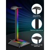 New bee RGB Headphone Stand with 1 USB-C Charging Port