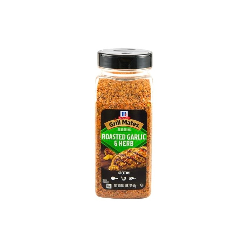 McCormick Grill Mates Roasted Garlic & Herb Seasoning, 18 Ounce
