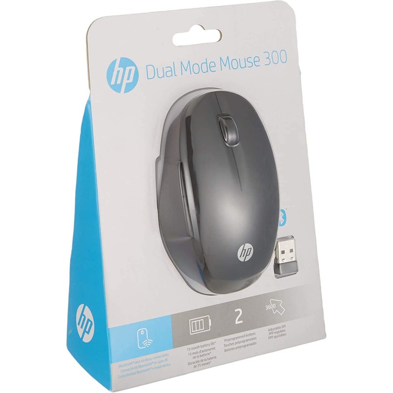 HP Dual Mode Maus (Smart TV Maus, AES verschlüsselt, Bluetooth,