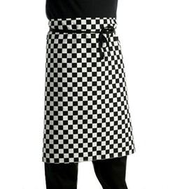 Classic Home Store Black & White Check Waist Apron (Pack of 1)