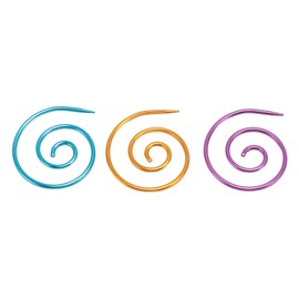 3Pcs Spiral Cable Needle, Circular Knitting Needles Cable Needle Shawl Pin for Yarn Sewing Knitting Beginners Knitting Bent Tapestry Needles