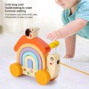 Beech Wooden Baby Pull Along Toy WalkALong Snails Toddler for