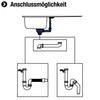 Cornat Recyclate Drain and Overflow Fitting for Built-in Sinks with
