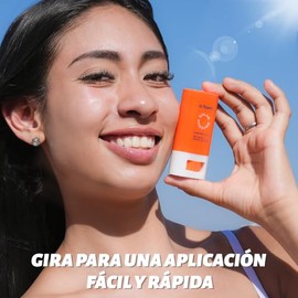 ULTRAMO Protector Solar en Barra, Bloqueador en FPS 50+, Protección UV e Hidratacion, Natural para Todo Tipo de Piel, BloqueadorSolar en Barra Solido en Tamaño de Viaje