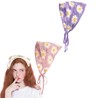 2PCS Crochet Head Scarf Cute Flowers Hairbands Floral Headwrap Knitted