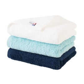 Bloom Imabari Towel, Certified FUu Face Towel, Set of 3, Soft, Fluffy, Thick, Water Absorbent, Hotel Specifications, Made in Japan, 100% Cotton, Assorted (Cool)