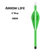 Arrow Life 6" Arrow Wraps 12 Pack Green 1.125" Width